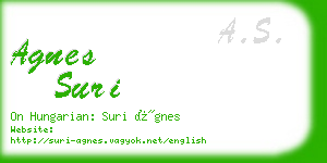 agnes suri business card